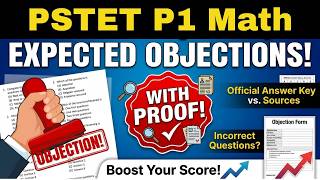 PSTET P1 Math Objections With Proofs | SAAVAL CLASSES, Abohar | M: 9569366100