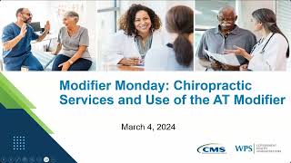 Celebrity Modifier Monday Chiropractic Services and Use of AT Modifier Wealth