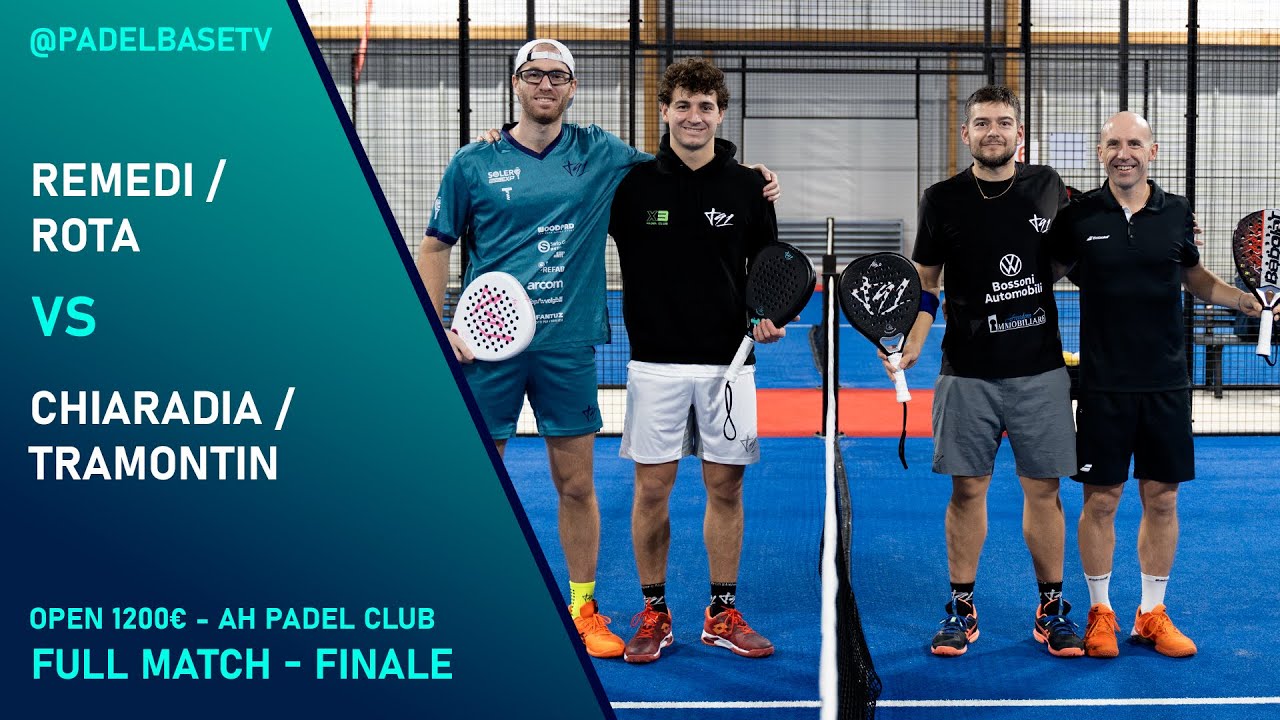 FINALE MASCHILE - OPEN 1200€ - Remedi - Rota Vs Chiaradia - Tramontin