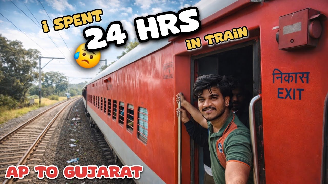 😥Spent 24 Hrs in a Train😰|Andhra Pradesh➝Vadodara ||Can You Survive This Journey? 