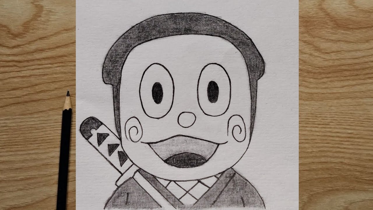 Ninja Hathori Drawing step-by-step for kids | Easy Pencil drawing Tutorial