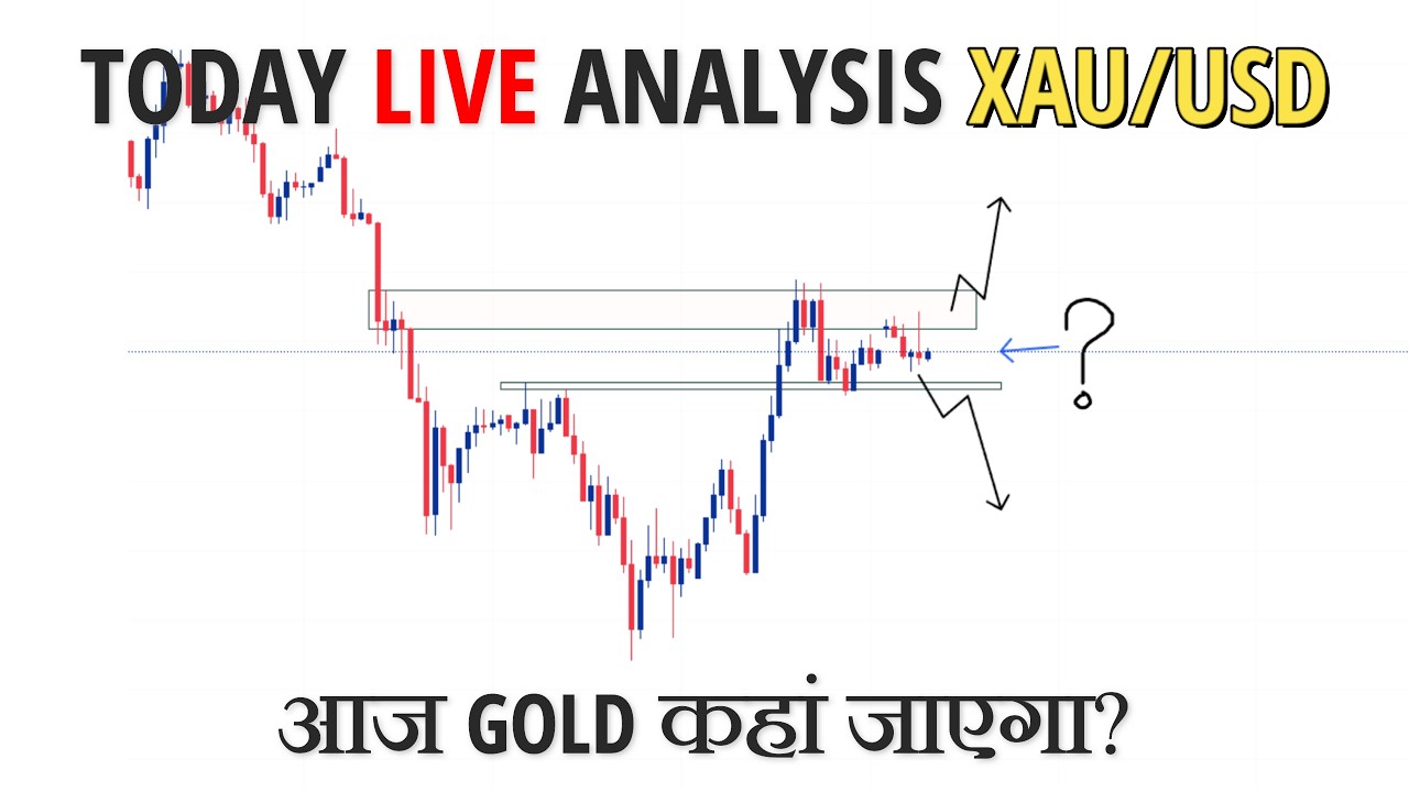 XAU/USD GOLD Today Live Analysis in Hindi || Simple Technical Analysis ...