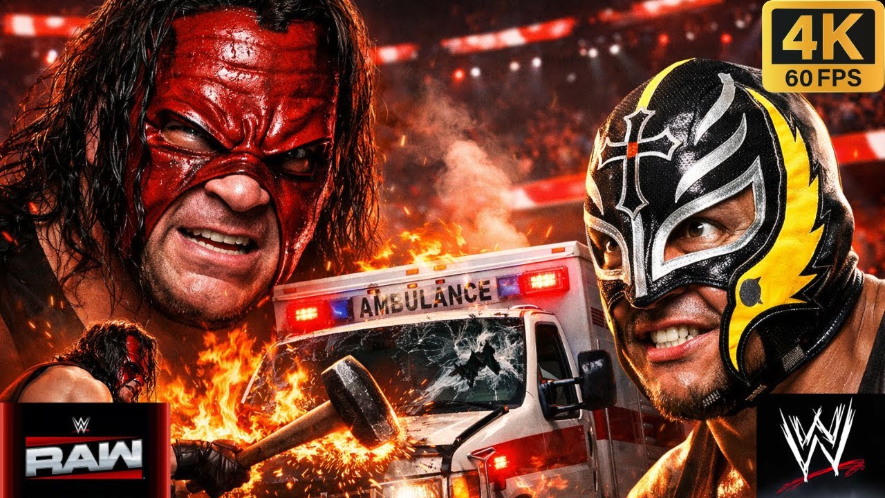 Full Match - Kane Vs Rey Mysterio Ambulance Match #wwe #wwe2k25 #gaming #ps5 #shorts #games #game