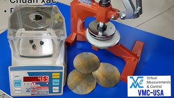 Cân Vải Định Lượng FHB kèm Dao Cắt Mẫu Vải Cần Dập Cao Cấp - Cân Ngành Vải & Máy Cắt Vải Tròn