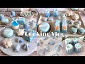 【Cooking Vlog】幻想的な海色アフタヌーンティー開催🪼🫧お菓子作りで夏を楽しむ社会人の製菓記録🩵#マカロン #ムース