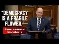 Senator Coons delivers remarks after Senator Padilla was forcibly removed from DHS press briefing