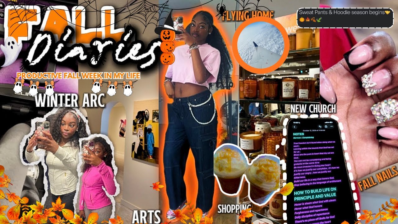 FALL DIAIRES: FALL RESET VLOG🍂|Productive Week,Fall Shopping,New Hobbies,Winter Arc,Traveling & More