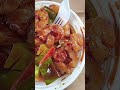 Shrimp with Garlic Sauce & Vegetable Fried Rice 🍤🍚 #shorts #lunch