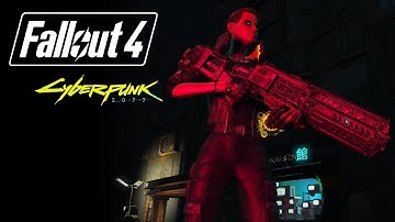 Turning Fallout 4 into Cyberpunk 2077 with the power of mods