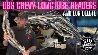 OBS Chevy 5.7 350 Long Tube Headers and EGR Delete