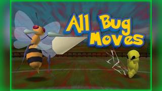 All Bug Type Moves in Pokemon Stadium