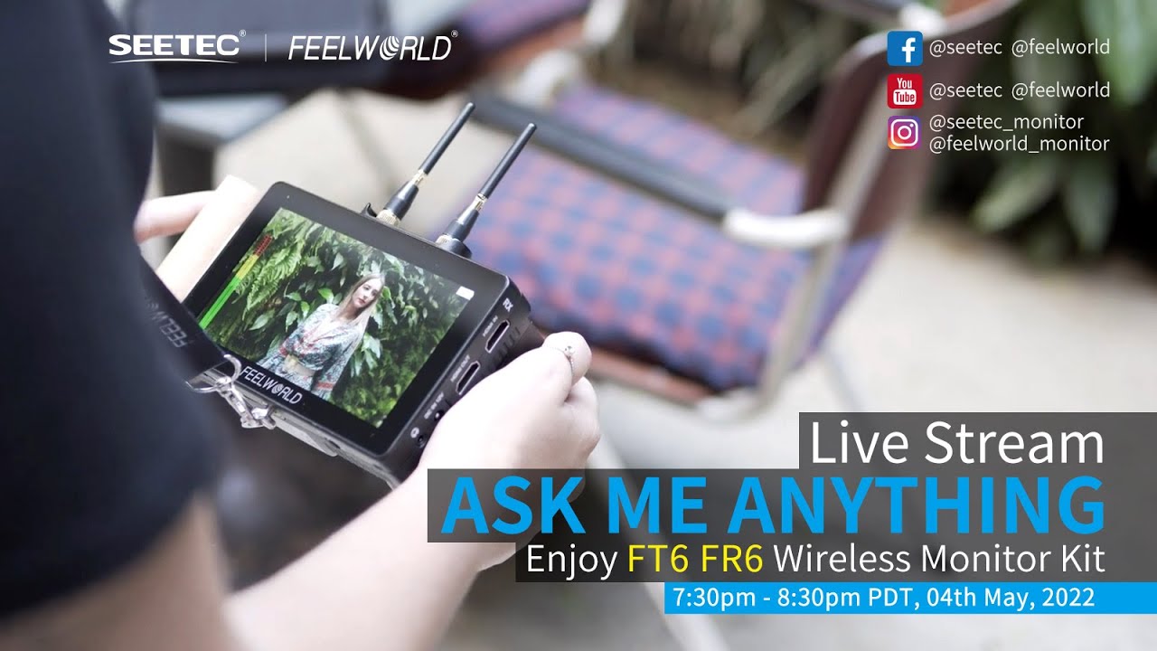 FEELWORLD FT6+FR6 モニター FEELWORLD FT6 FR6 5.5 Inch Wireless Video Transmission