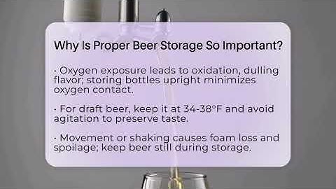 Why Is Proper Beer Storage So Important? - The Pint Guy
