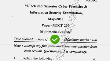 2017 Mdu Mtech CFIS 2nd Sem Multimedia Technology Question Paper
