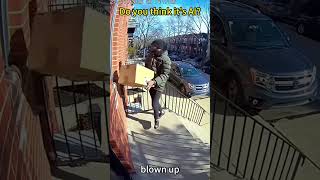 Porch exploding package box, prank 😁#porchpiratecaught #glitter #prank