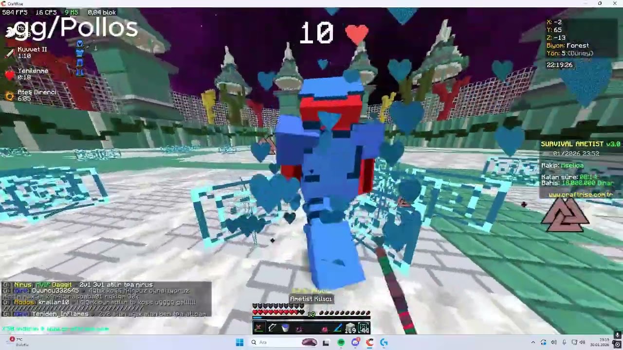 Survival ametist patlayancl kralvkral x düello pvp