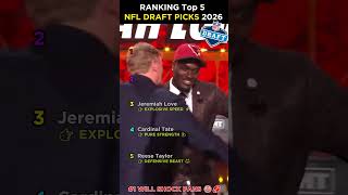 Top 5 NFL Draft Prospects… #1 Will Shock You 😳🏈| #shorts