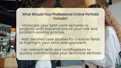 What Should Your Professional Online Portfolio Include? - Everyday-Networking