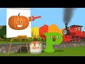 Learn about the Letter P and Paint a Pumpkin - The Alphabet Adventure With Alice And Shawn The Train