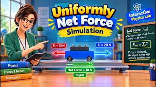 Net Force Explained | Resultant Force & Motion | 3D Physics Simulation