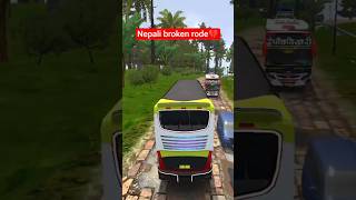 nepali broken rode. nepali map. nepali bus mod. #subscribe #bussimulatorindonesia #gamplay