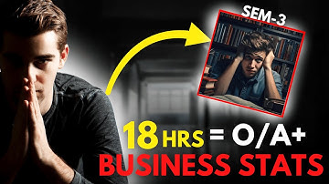 18 Hrs = O/A+ in BUSINESS STATISTICS🔥🔥 | Confirm A+ | Sem-3, Bcom(P) | Delhi University