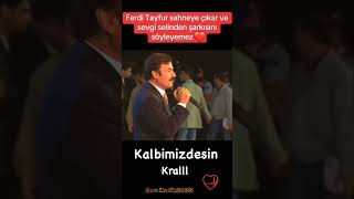 Sevgi Selinden Şarkısını Söyleyemeyen Tek Sanatçıferdi̇tayfur