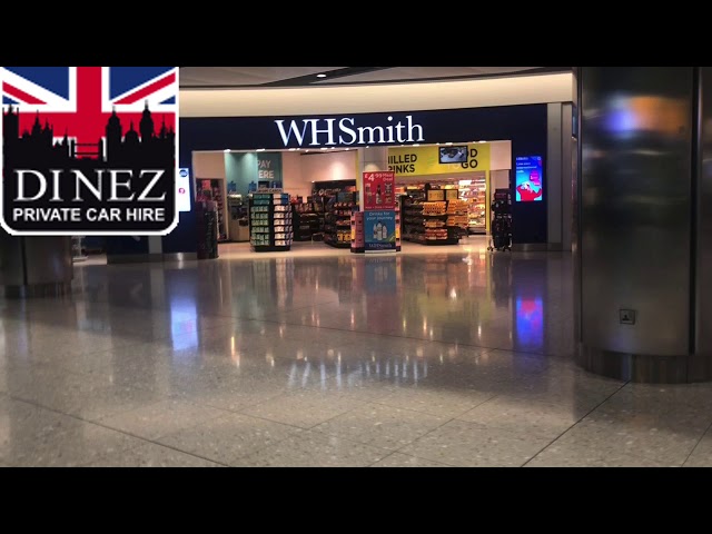 Taxi driver meeting point in Terminal 2 Heathrow to Farnborough by Dinez Taxis and Airport Transfers