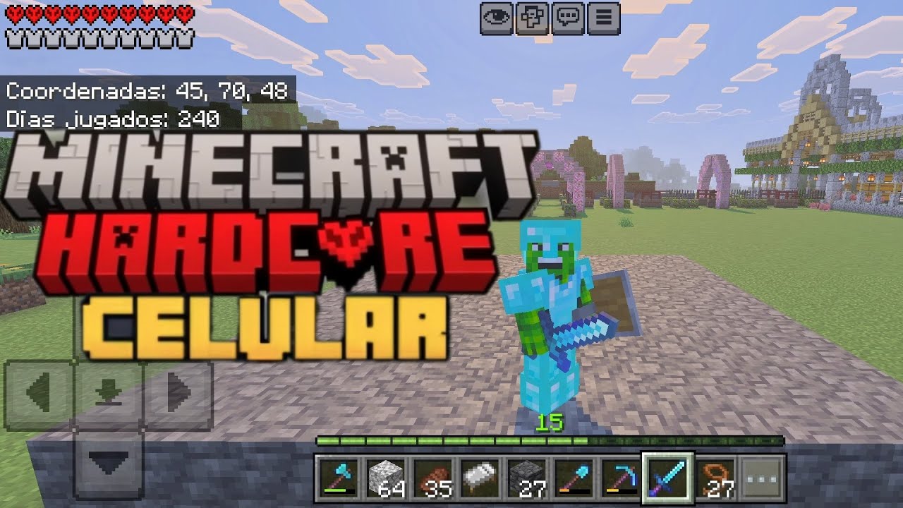 PROYECTO GRANJA DE EXPERIENCIA (SEGUNDA PARTE) #44 | MINECRAFT PE HARDCORE 2 - ASMR