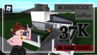 BLOXBURG || 2nd Floor Modern house || No Gamepasses