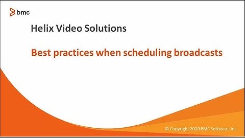 BMC Smart Reporting: How to Schedule a Broadcast