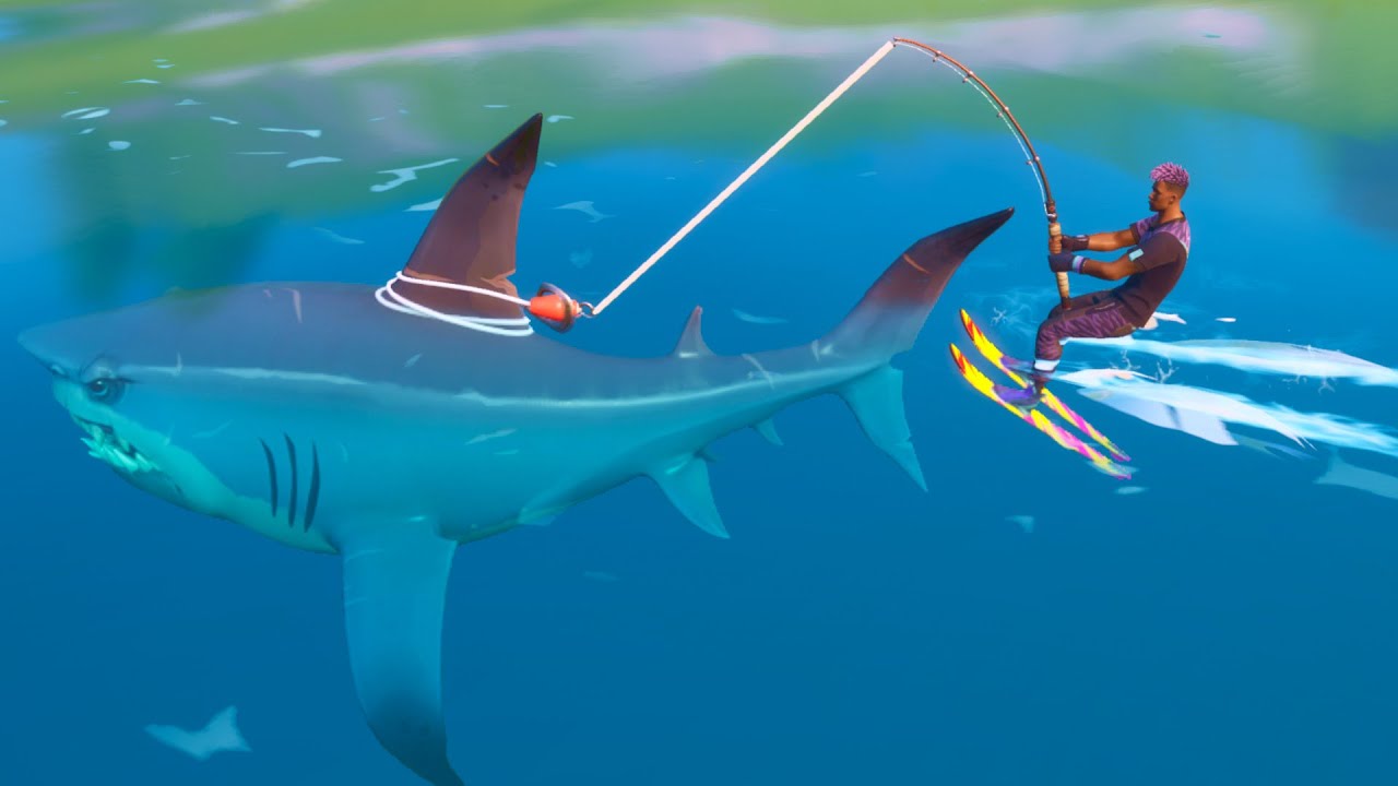 How to ride a SHARK - FORTNITE SEASON 3 - YouTube