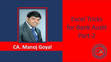 Excel Tricks for Bank Audit Part- 2