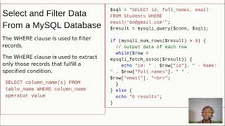 18. Prepared Statements, Filter, Update, Delete and Limit