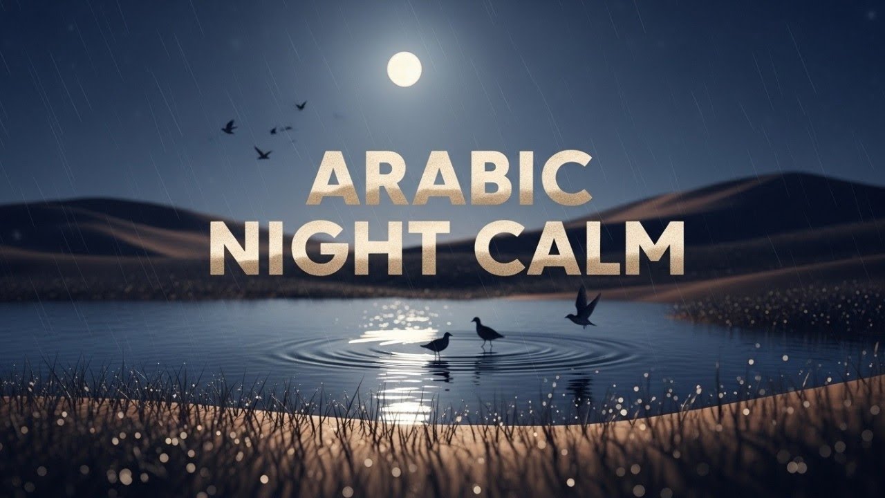 Arabic Night Breeze Sleep Music 🌙 Rain & Birds | Deep Relaxation & Calm Meditation
