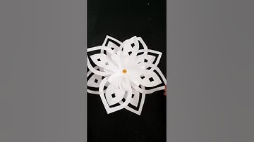 WoW! Easy Christmas Decorations DIY 3D Paper Snowflake Amazing Craft Ideas  #craft #paperwallcraft