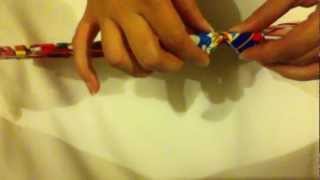 a quick tip for the flat bottom candy wrapper purse