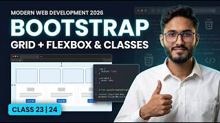 Bootstrap Tutorial for Beginners | Bootstrap Classes, Flexbox & Grid | Class 23 & 24