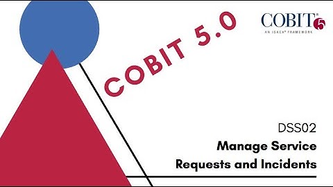 COBIT 5: DSS02 Manage Service Requests and Incidents