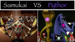 Ninjago Pythor VS Samukai- Who Will Win? ROUND 1: VILLAINS
Like which one you think would win in the comments below! Ninjago Pythor VS Samukai- Who Will Win? ROUND 1: VILLAINS