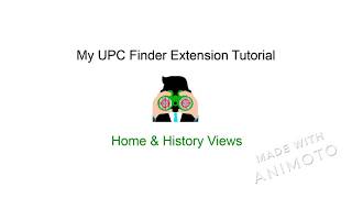 My UPC Finder - Tutorial 2 - Home & History Navigation
