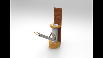 Rendering of Can Crusher Design || SolidWorks design in 2016 || rendered in keyshot 6.0