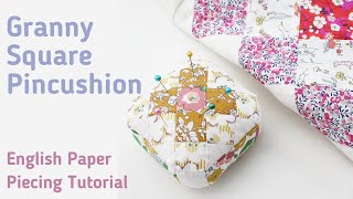 Make a Granny Square Pincushion - English Paper Piecing Tutorial - Free Pattern