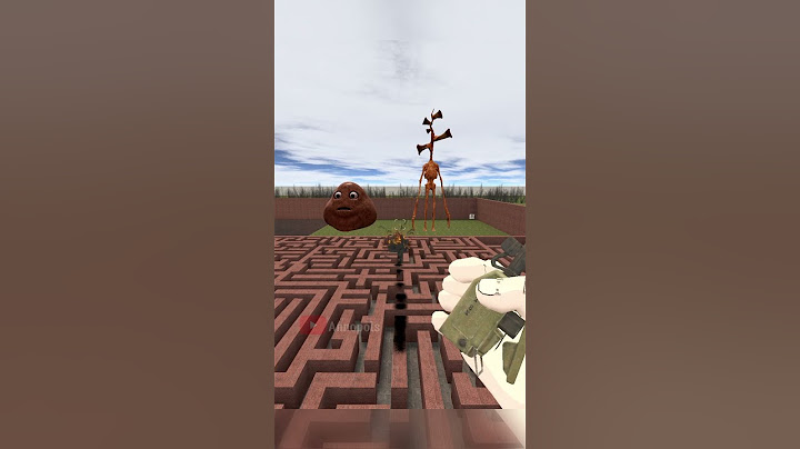Giant POU vs Siren Head in Maze 😱#shorts #gmod #garrysmod #shortvideo #shortsfeed