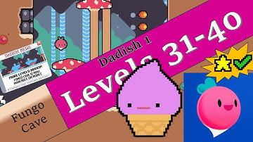 (NEW TO MOBILE) Dadish 1 - World 4: Levels 31-40 + All Stars Walkthrough