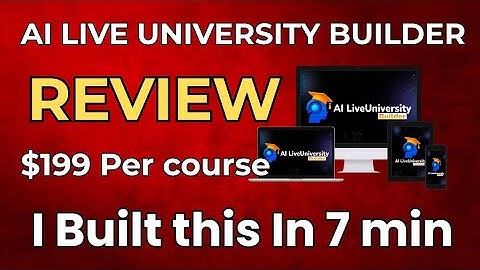 😱 AI Live University Builder Review – Start a School in 10 Minutes?