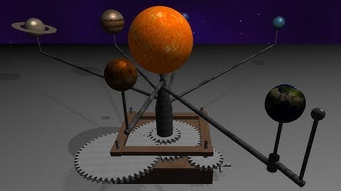 OpenGL Mechanical 3D Orrery