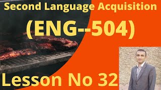 Eng 504 Lesson No 32
