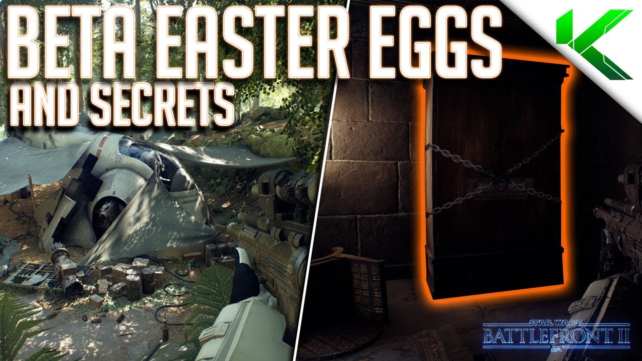 STAR WARS BATTLEFRONT 2 BETA EASTER EGGS &amp; SECRETS! - Star Wars
