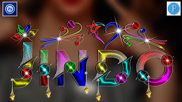 How To Make New Colorful Glass Font With Color Dots In Pixlab Ps Touch 2022 | Zarraq Creation